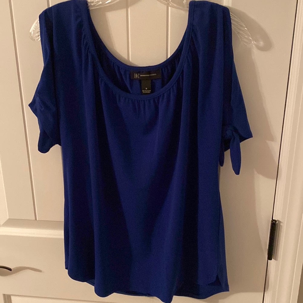INC peak-a-boo sleeve blouse